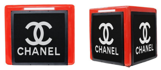Pixelpulse Source Factory Motorcycle Tail Boxes 3 Sides Outdoor Led Screen Display Waterproof LED Food Delivery