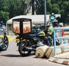 Pixelpulse Shenzhen Factory High Quality 4G GPS Outdoor Full Color Motorcycle Takeaway Delivery Boxes With Led Display Screen