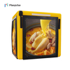 Pixelpulse Shenzhen Factory High Quality 4G GPS Outdoor Full Color Motorcycle Takeaway Delivery Boxes With Led Display Screen